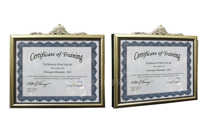 กรอบรูปสำหรับใบรับรอง-Certificate of Training